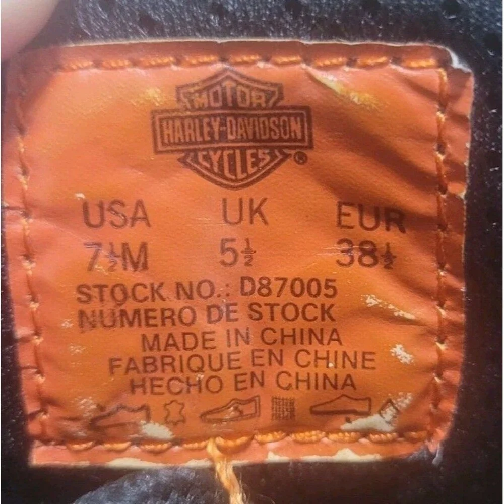 Harley-Davidson Women's Sydney 6-Inch Leather Motorcycle Boots D87005 Size 7.5